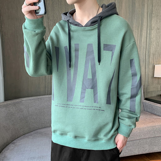 Title 6, Mens Loose Autumn Hooded Sweater Jacket Comfor...