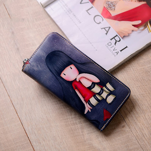 Title 4, Womens long leather wallet handbags