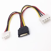 Cáp Chuyển Sata 15 Pin Sang 2 Molex 4 Pin (Ide)