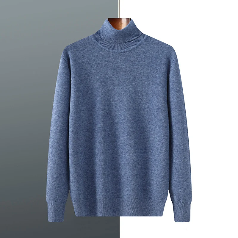 Heren gebreide trui met lange mouwen. Warme en comfortabele trui voor heren. Perfect voor de herfst en winter. Stijlvol en veelzijdig.