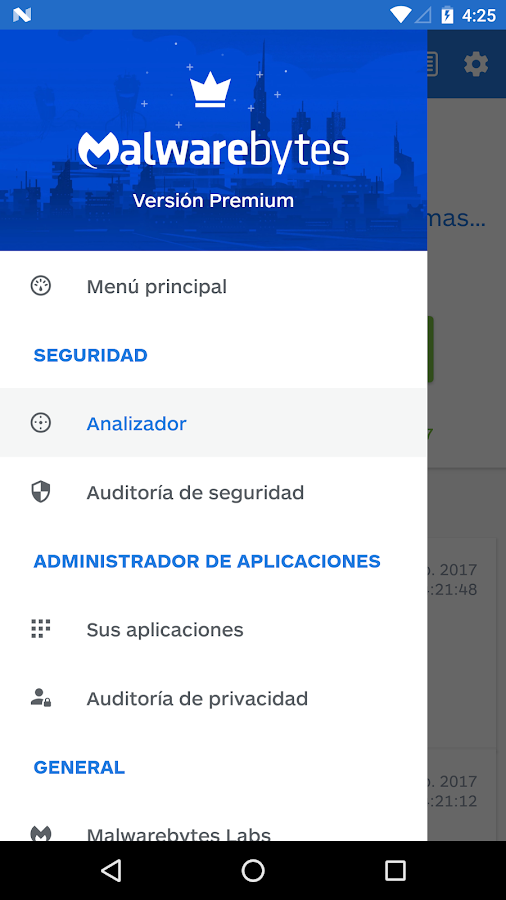   Protección Malwarebytes: Antivirus & Anti-Malware: captura de pantalla 