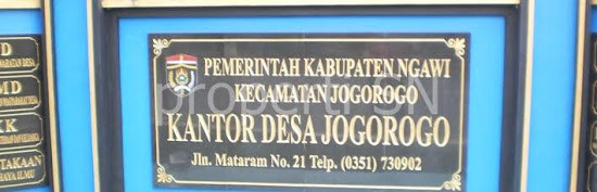 Kondisi umum desa jogorogo Ngawi