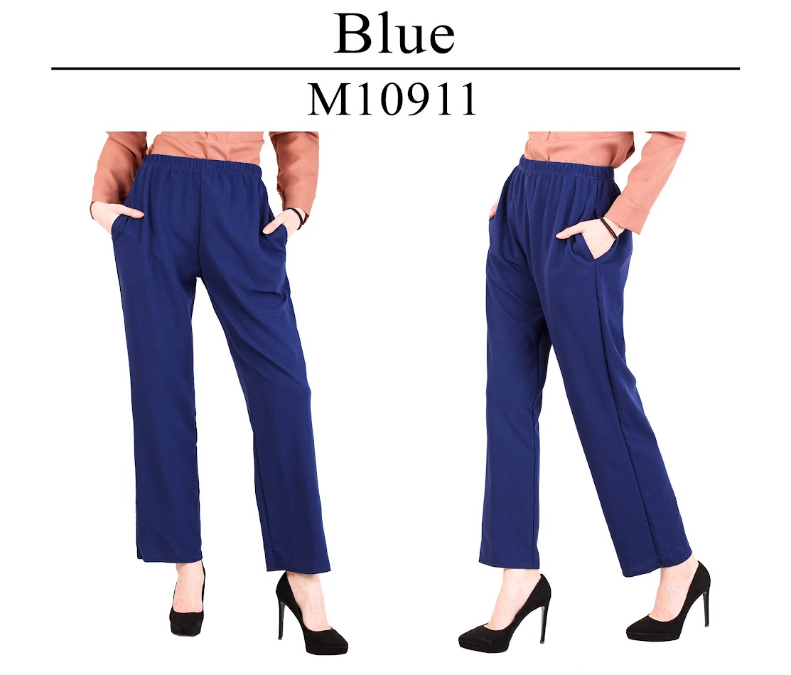 Straight Cut Plus Size Women Pants [M10911]