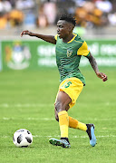 Ntsako Makhubela  says he executes his ball tricks to  control the  tempo of the game. /Gerhard Duraan/ BackpagePix