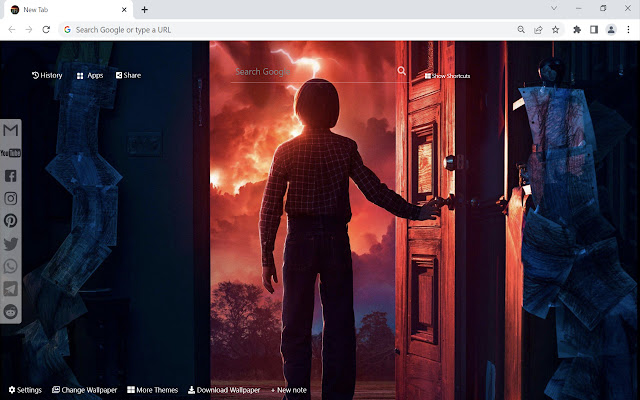 Stranger Things Wallpaper chrome extension