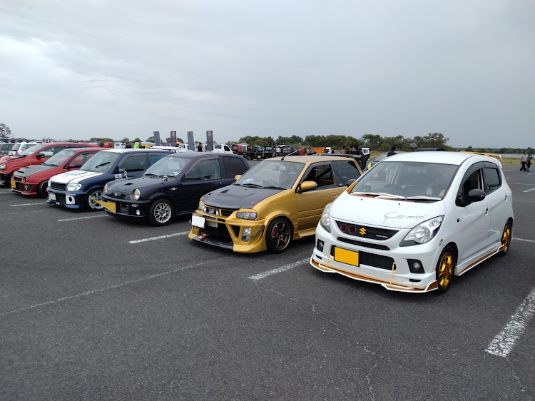 ミラカスタムの木曽三川公園MT・弐漆伍倶楽部・L-ﾌｧﾐﾘｰ(light car family)・10月もよろしくお願いしますに関するカスタム事例の投稿画像9枚目