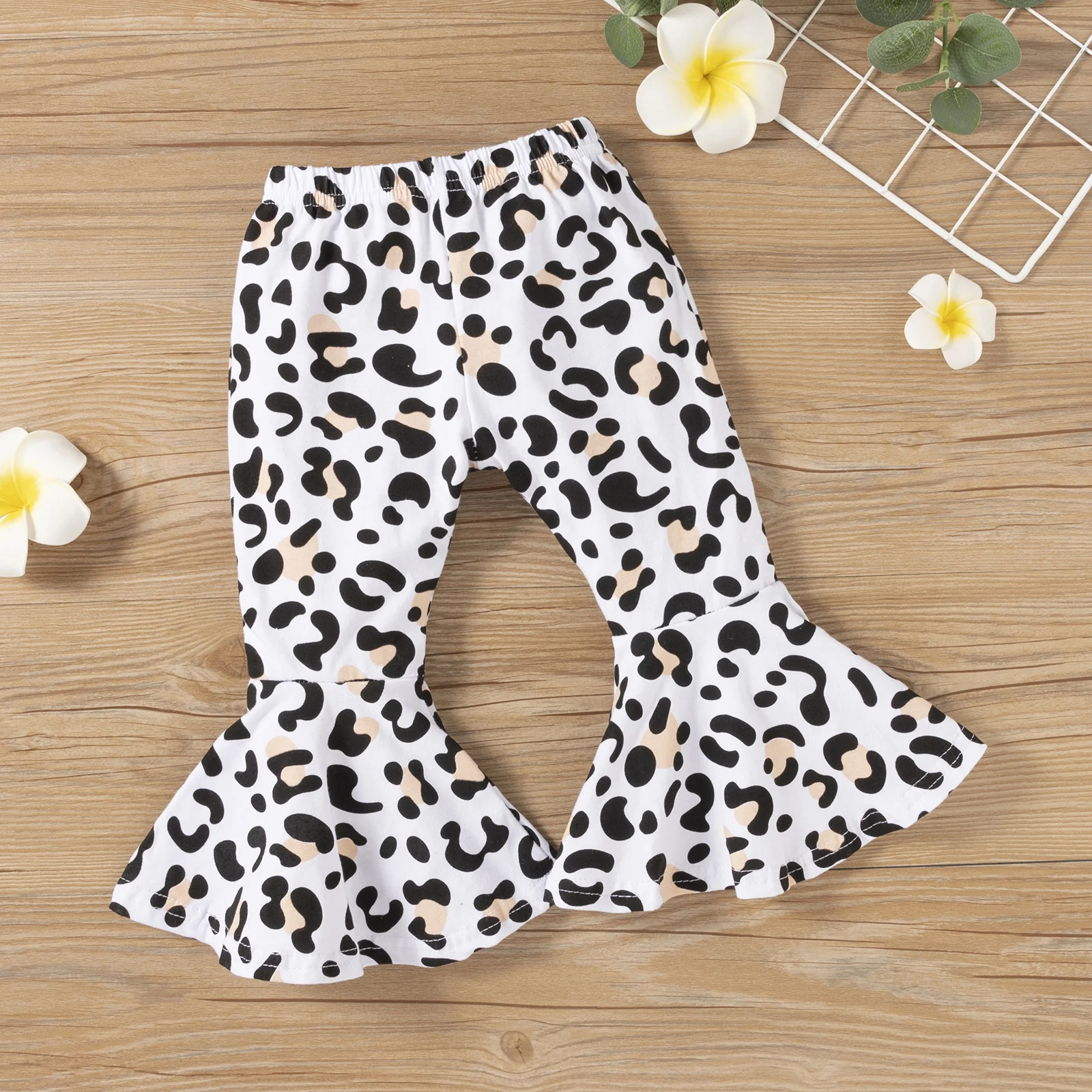 Title 9, Kinder Leopard Flare Broek Casual Set – Comfort...