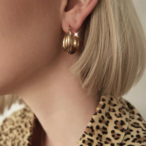 Title 3, Brass 18K Gold Plating Winding Circle All-match...