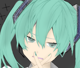 自己紹介！（初音ミクは描いてはなく塗っただけ）