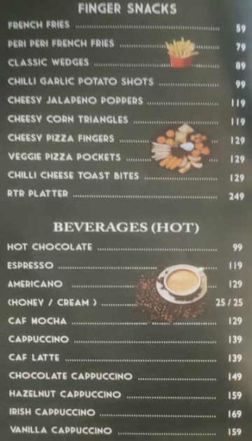 Rtr Cafe menu 