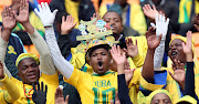 FC Barcelona fans  during a match against Mamelodi Sundowns at FNB Stadium. 

