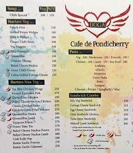 Boga Cafe De menu 1