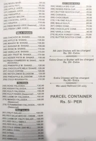 Laxmi Prasanna menu 1