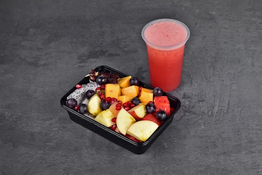 Fruit Bowl With Watermelon Juice