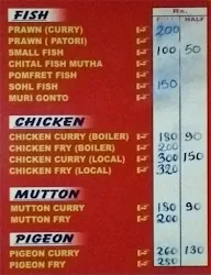 Hotel Srikanth menu 1