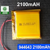 Pin Li - Po 3.7V 944643 2100Mah Lithium Polyme Lion 3 7V 2000Mah 2500Mah 3000Mah Bộ Đàm, Định Vị Gps, Camera Hành Trình