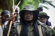 Uganda’s President Yoweri Museveni visits to the flood-ravaged village of Wanjenwa, eastern Uganda, on October 14, 2018. File Photo.