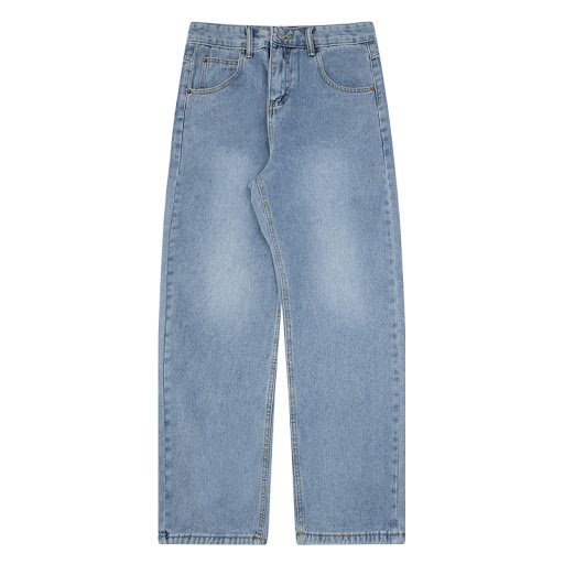 Title 6, Straight Denim Loose Wide Leg Pants Retro Washe...