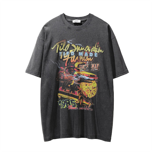 Title 7, Mens Racing Printed Short-Sleeved T-shirt. Bre...