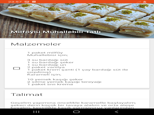 İnternetsiz Muhallebi tarifi