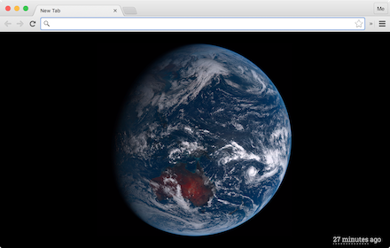 Himawari 8 Satellite New Tab Page chrome extension