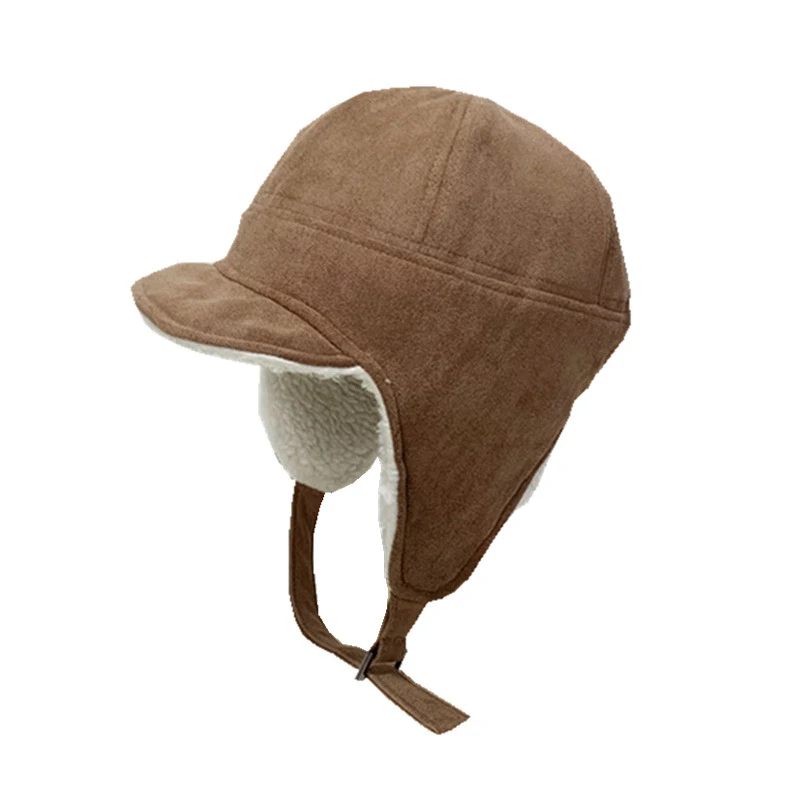 Cappello Leifeng da donna in lana di agnello calda invernale per esterni