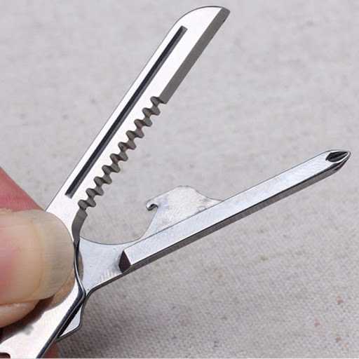 Title 3, 6 In 1 Mini Multifunction Foldable Knife Key Sc...