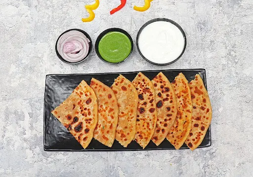 Mix Paratha With Curd