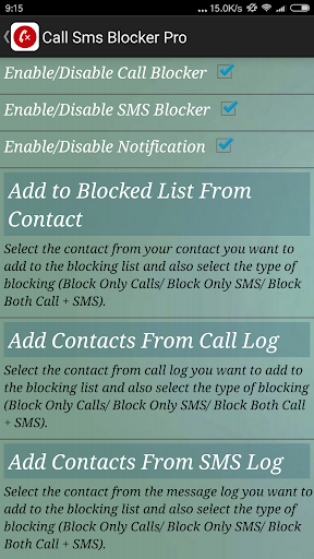 Call Sms Blocker Pro