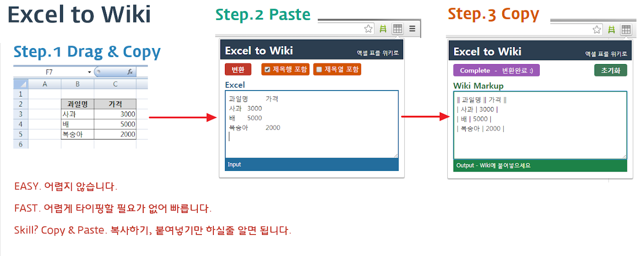 Excel to Wiki Preview image 2