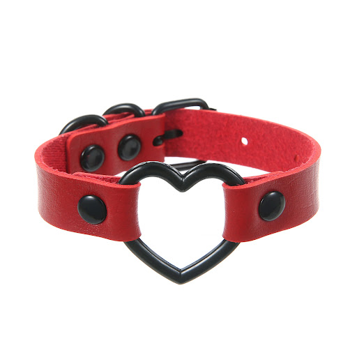Title 9, Punk Trendy Cool Dark Peach Heart Hand Ring Bra...