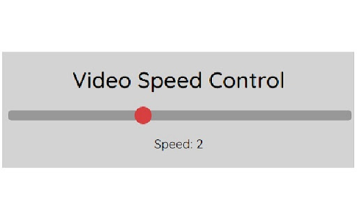 Video Speed Control x0.1-5