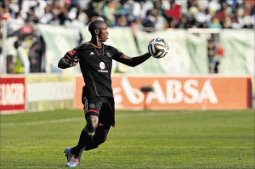 SMARTING: Ayanda Gcaba of Pirates during an Absa Premiership match against Bloemfontein CelticPhoto: Charle Lombard/ Gallo Images