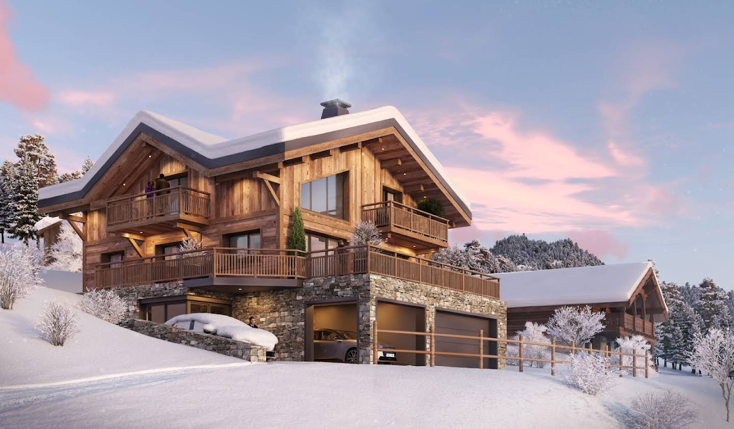 Chalet with panoramic view and terrace Les Gets