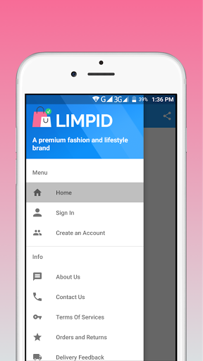 LIMPID - Online Shopping App