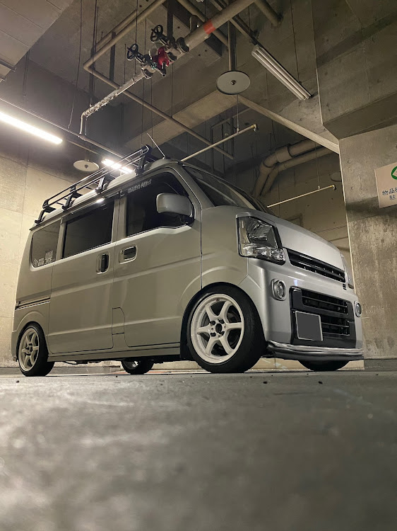 エブリイバンの#カッコつけていこう・teamTSR・土師ダムレーシング・マイビーと久々の再会・明日もカッコつけて頑張って行こう❗️に関するカスタム事例の投稿画像2枚目