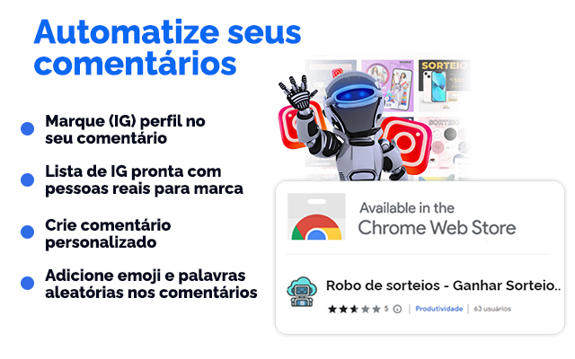 Robo de sorteios - Ganhar Sorteios Instagram Preview image 3