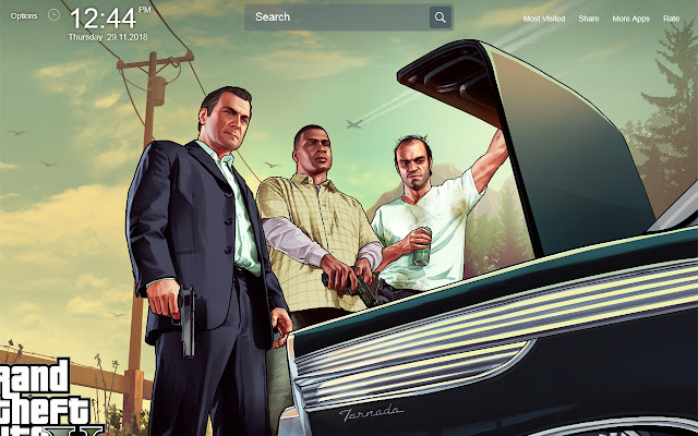 GTA Wallpapers Theme New Tab