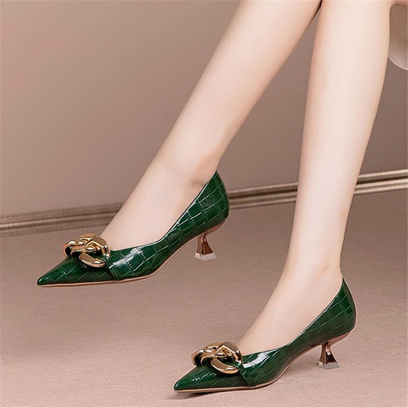 Title 5, Dames schoenen met middelhoge hak, afslankend, ...