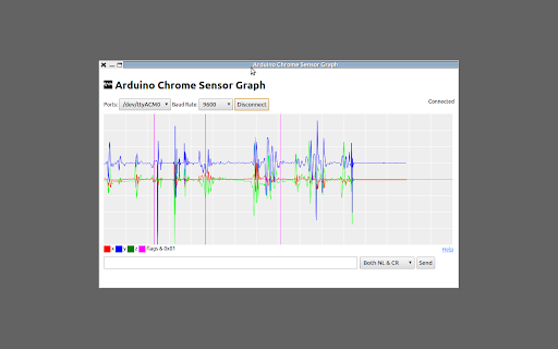 Arduino Chrome Sensor Graph