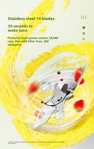 Title 5, Large Capacity Portable Sports Juicer Cup Blend...