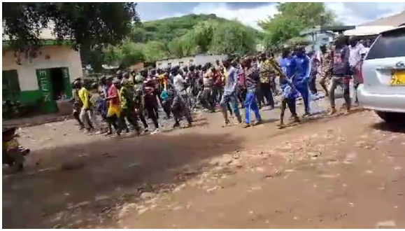 National Police Reservists during their training in Baringo County.