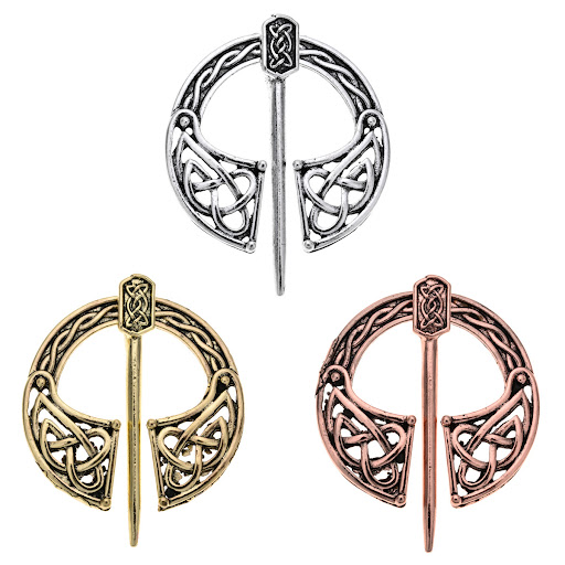 Title 2, Viking Brooch with Metal Buckle Authentic Nordi...