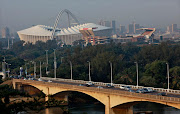 Outside view of the Moses Mabhida Stadium in Durban.