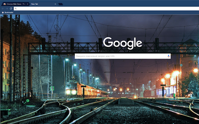 Midnight Train Dark Blue Theme chrome extension