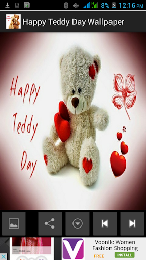 Happy Teddy Day Wallpaper