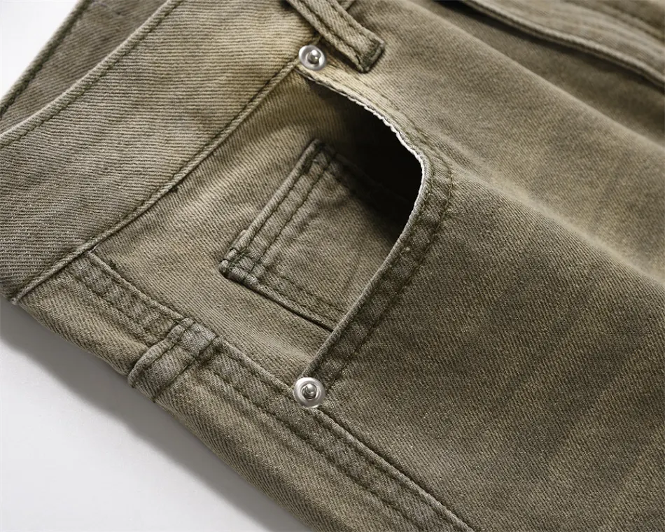 Jeans Masculina Lavada e Desgastada Solo de Resíduos, Conforto Duradouro, Estilo Casual, Perfeita para Uso Diário, Confortável e Cheia de Atitude.