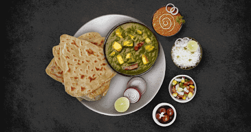 Palak Paneer Thali Meal