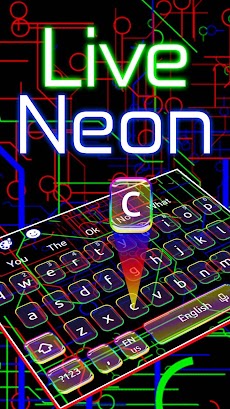 Live Neon Lines Keyboard Themeのおすすめ画像2