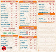 Arfa Sweets menu 1